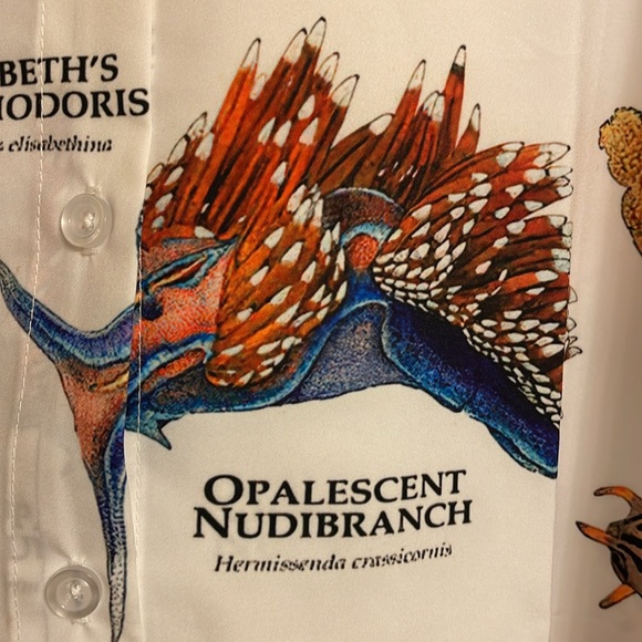 JAMMYJOB Novelty Loungewear Top Sea Coral Theme - Picture 4 of 8